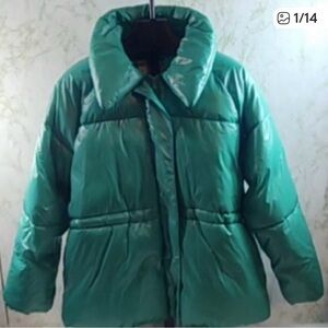 A New Day Jade Color Water Resistant Puffer Coat